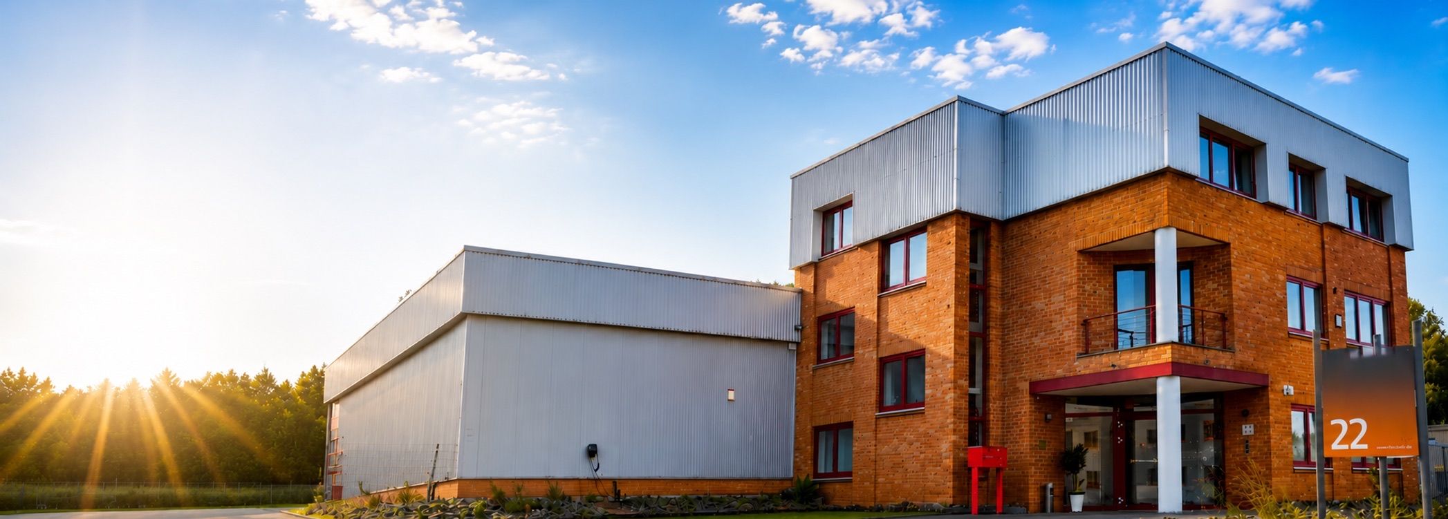 Der Firmensitz der CTV GmbH Zwickau am Gewerbering 22 in Wilkau-Haßlau